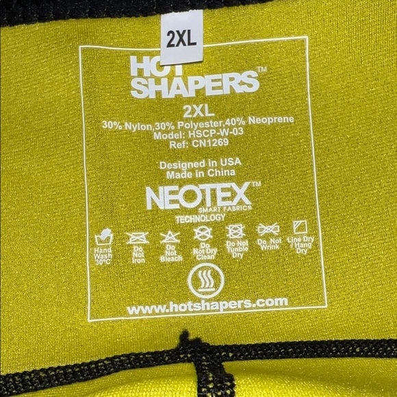 NWT Hot Shapers Black Women's Shapewear 2XL Waist/Shape Trainer - Picture 2 of 7